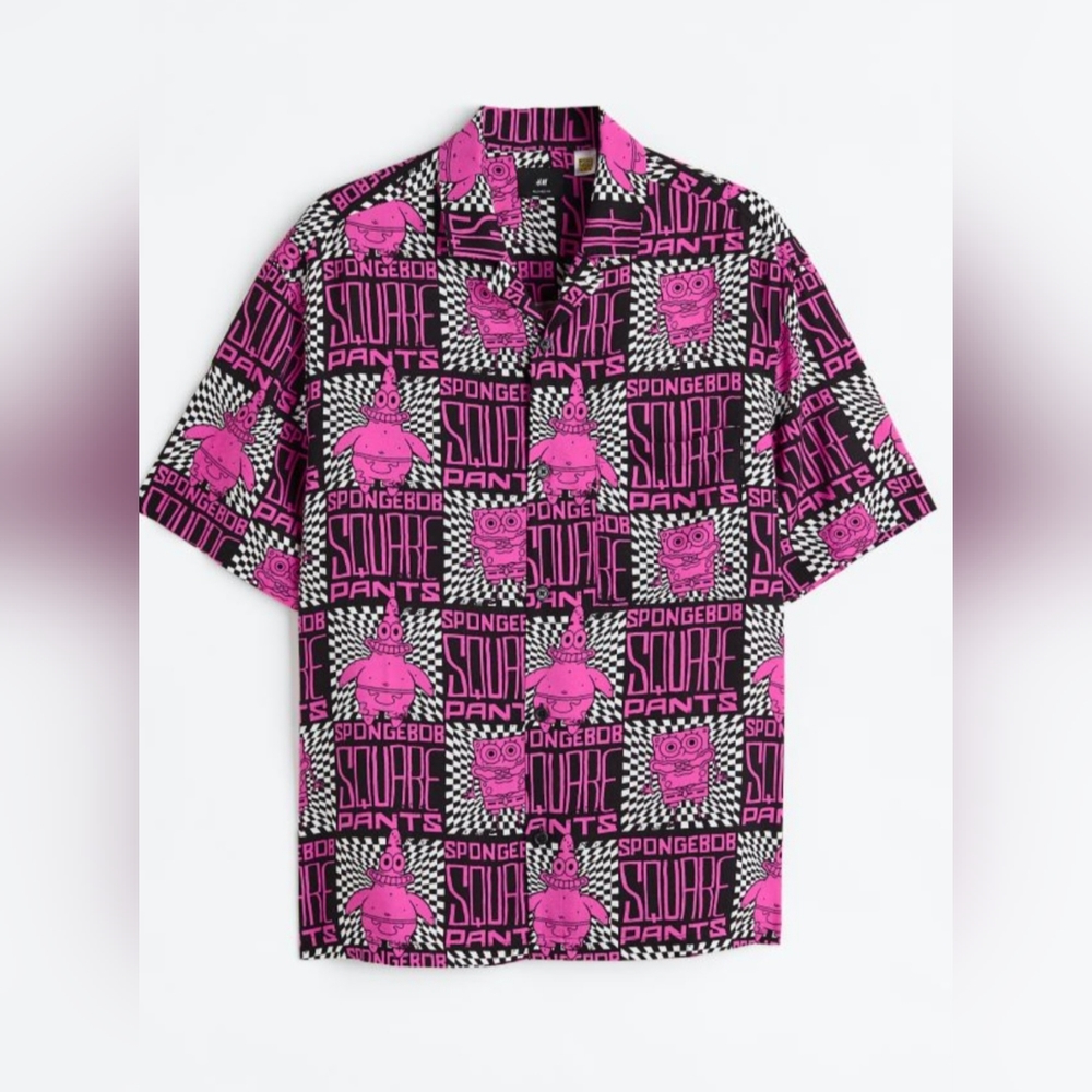 H&M Unisex Relaxed Fit Sponge Bob Shirt